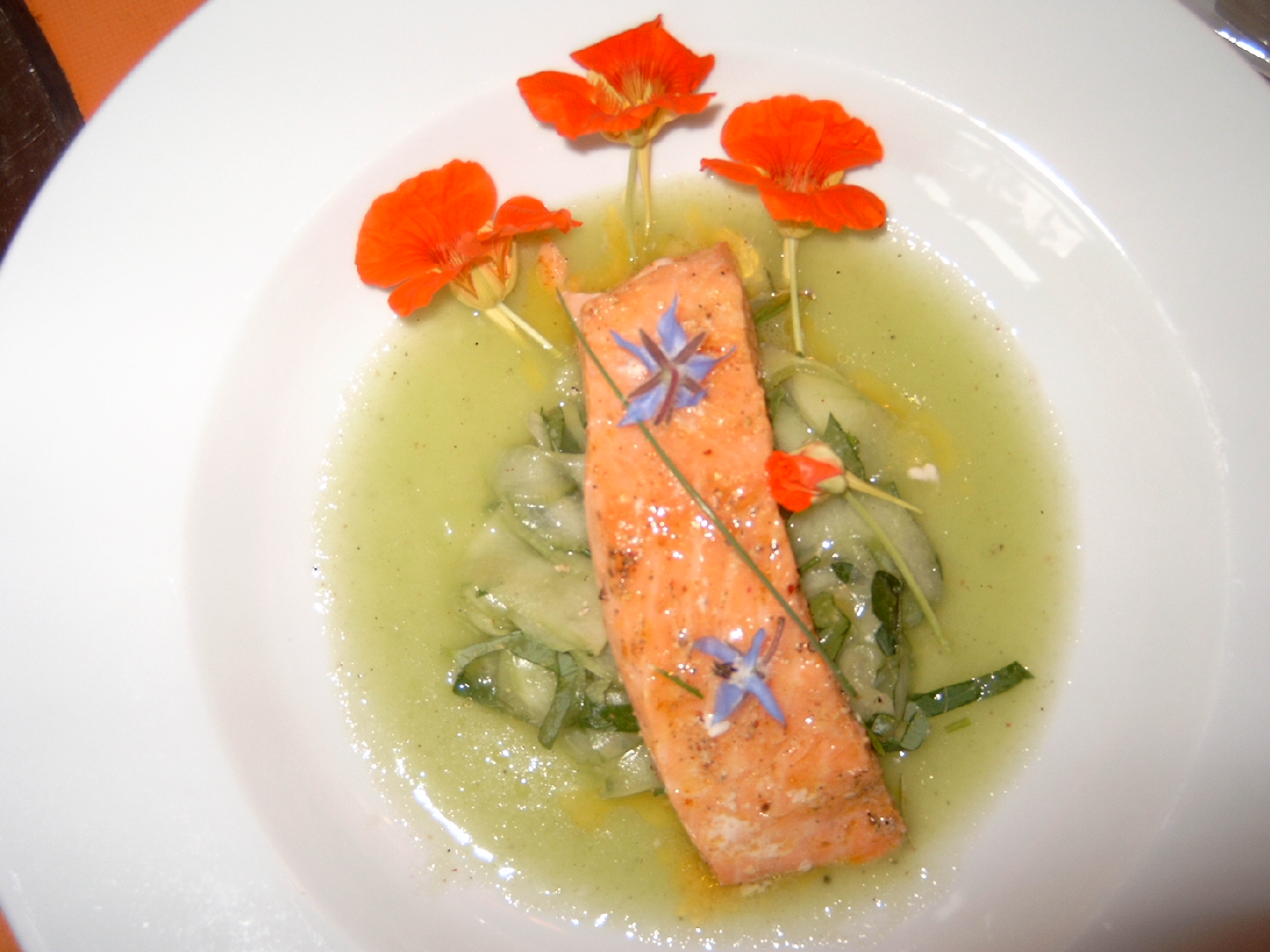 Essen und Trinken Lachs 