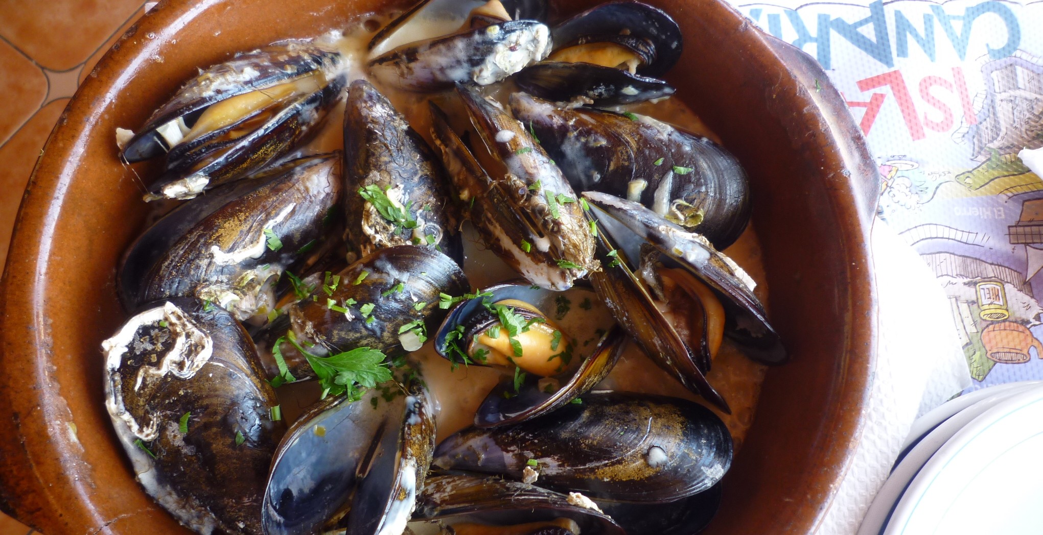 Muscheln in Weissweinsauce Muscheln in Weissweinsauce