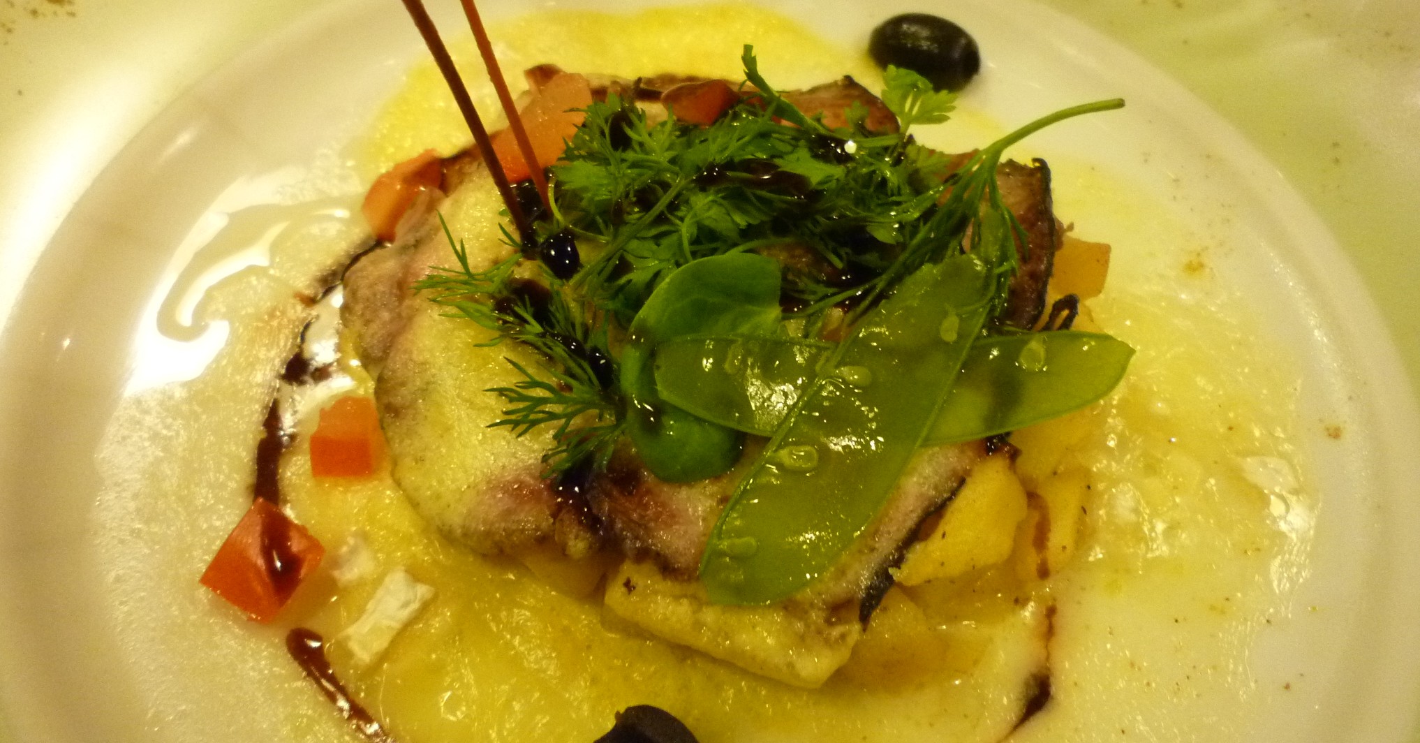 Gratin Andouille, pommes, camenbert