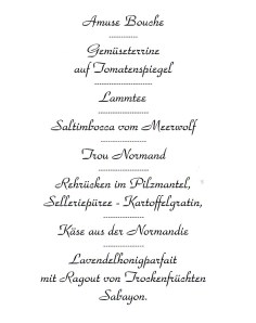 Speisekarte 08.10.09