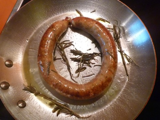 Möhrenwurst in der Pfanne