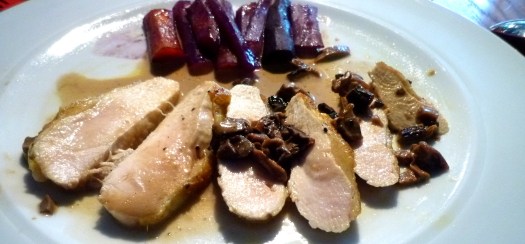 Poulardenbrust mit Karotten