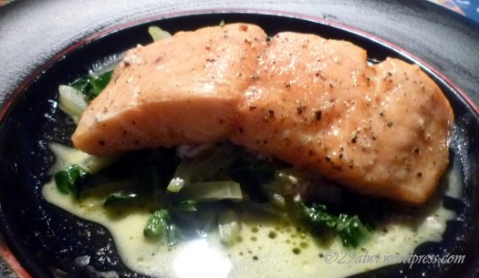 Lachs auf Mangold Lachs auf Mangold