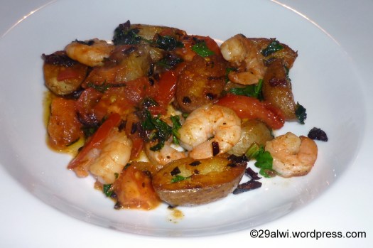 Kartoffel-Garnelen Pfanne