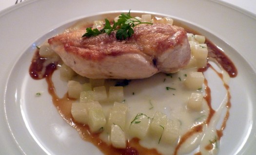 Poularde mit Kohlrabi